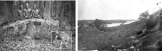 Indian Rock and Dinsmore Ravine leading to Cobbett's Pond