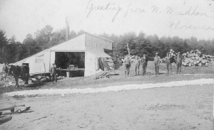 A sawmill operating in West Windham NH