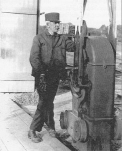 Howard C. Boyce, gate-tender at Windham Depot.