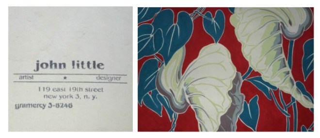 Fabric Designed at The John Little Studios. Date Unknown.