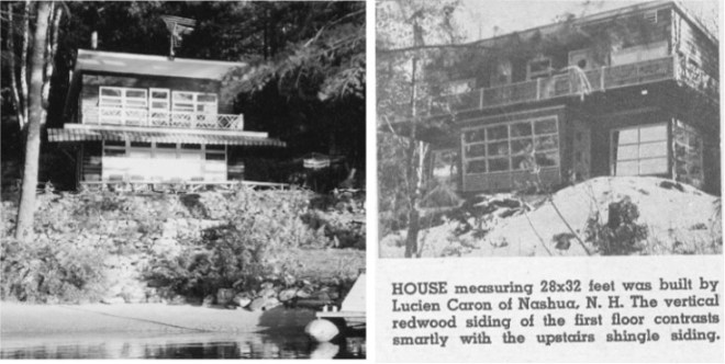 The two summer homes built by the Caron Brothers on Rock Pond in Windham NH