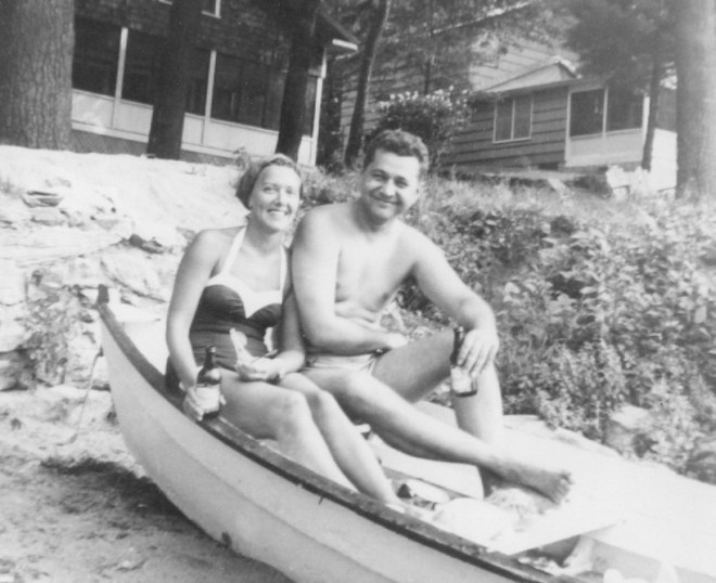 Joe and Mary Alosky Relax on Cobbett's Pond