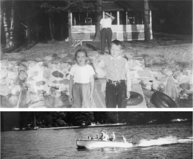 Joe and Mary Ann. The Family Boating on Cobbett's.